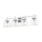 Z-Lite Lauren Vanity, 4-Light, 30.5 In.W x 6.5 In.L x 8.5 In.H, Chrome/Clear 819-4V-CH - alternate 2